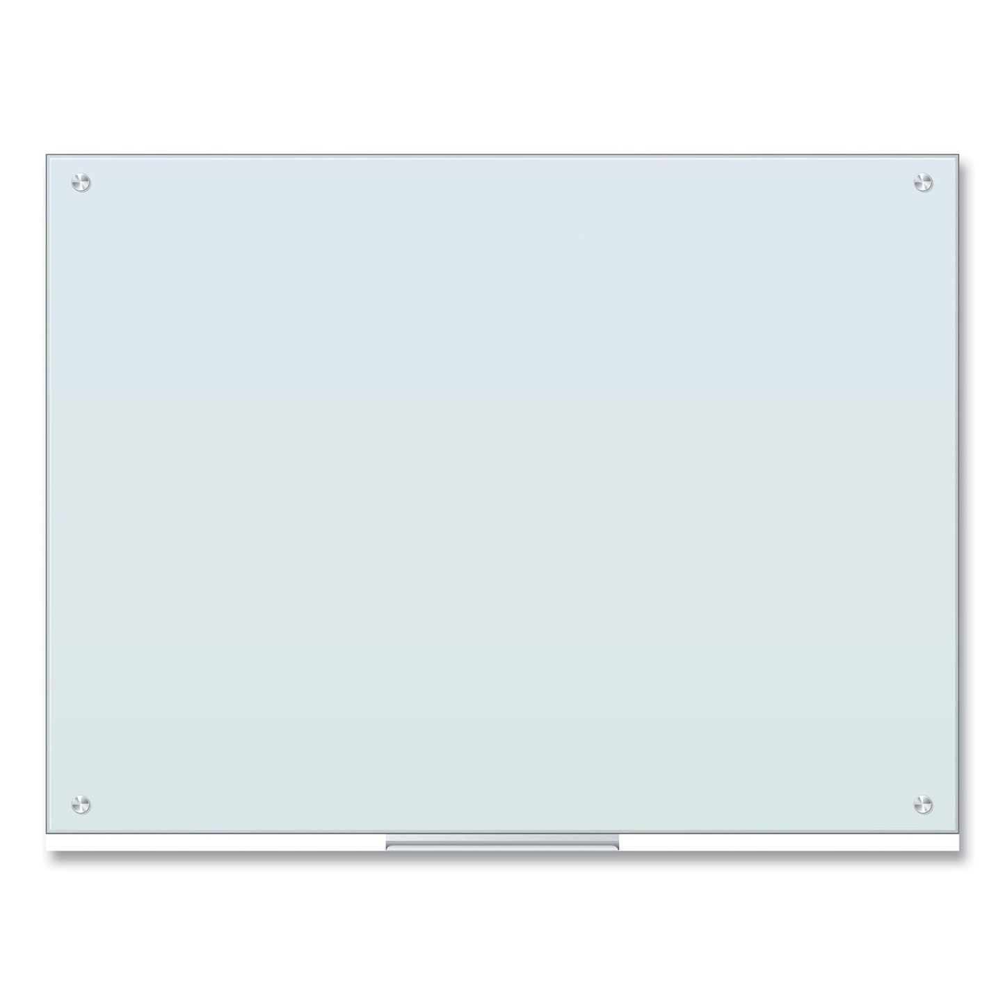 U Brands Glass Dry Erase Board, 48 x 36, White Surface