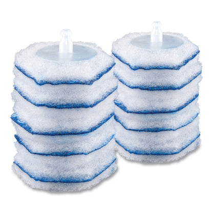 Clorox Disinfecting ToiletWand Refill Heads, Blue/White, 10/Pack, 6 Packs/Carton