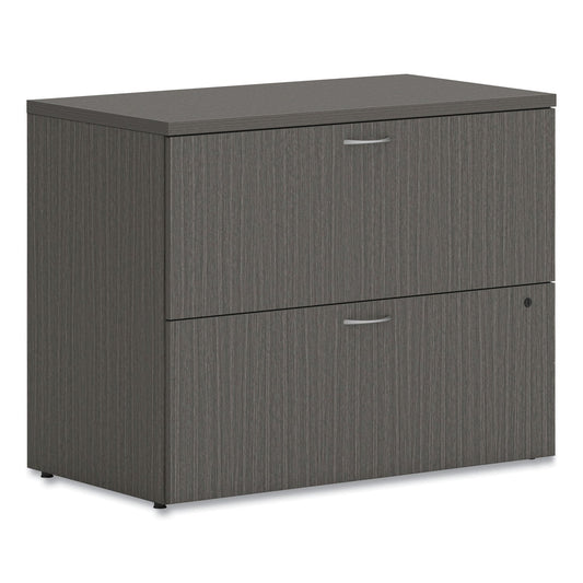 HON Mod Lateral File, 2 Legal/Letter-Size File Drawers, Slate Teak, 36" x 20" x 29"