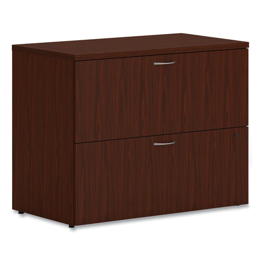 HON Mod Lateral File, 2 Legal/Letter-Size File Drawers, Traditional Mahogany, 36" x 20" x 29"