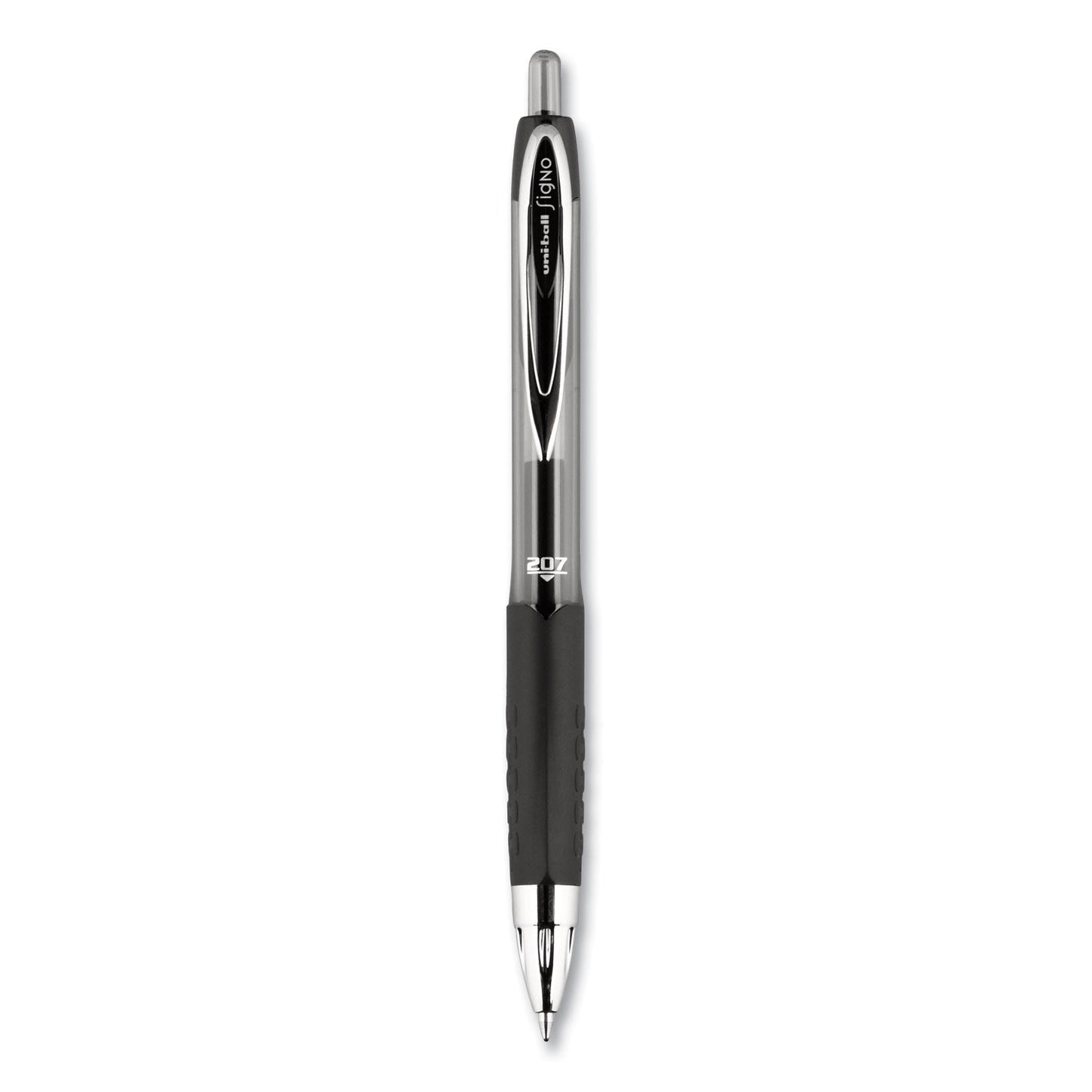 uniball Refill for Signo Gel 207 Pens, Medium 0.7 mm Conical Tip, Black Ink, 2/Pack