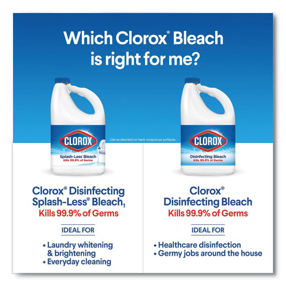 Clorox Regular Bleach with CloroMax Technology, 81 oz Bottle, 6/Carton