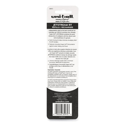 uniball Refill for JetStream RT Pens, Bold Conical Tip, Black Ink, 2/Pack