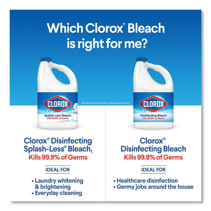 Clorox Regular Bleach with CloroMax Technology, 24 oz Bottle, 12/Carton