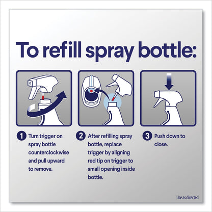 Clorox Bleach Foamer Bathroom Spray, Original, 30 oz Spray Bottle, 9/Carton