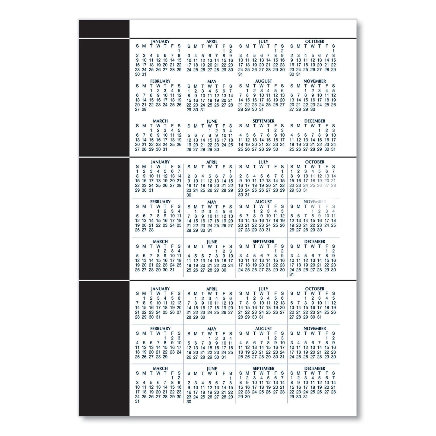 House of Doolittle 24/7 Recycled Daily Appointment Book/Monthly Planner, 10 x 7, Black Cover, 12-Month (Jan to Dec): 2023