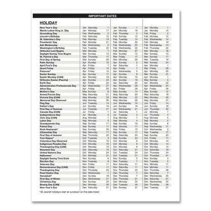 House of Doolittle Recycled Professional Weekly Planner, 15-Minute Appts, 11 x 8.5, Black Wirebound Soft Cover, 12-Month (Aug-July): 2022-2023