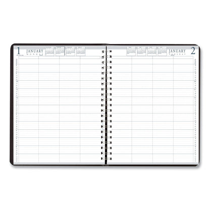 House of Doolittle Four-Person Group Practice Daily Appointment Book, 11 x 8.5, Black Cover, 12-Month (Jan to Dec): 2023