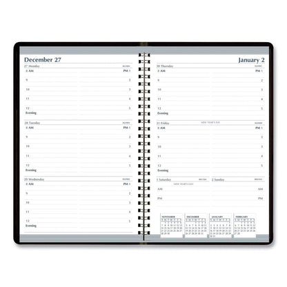 House of Doolittle Recycled Weekly Appointment Book, 8 x 5, Black Cover, 12-Month (Jan to Dec): 2023