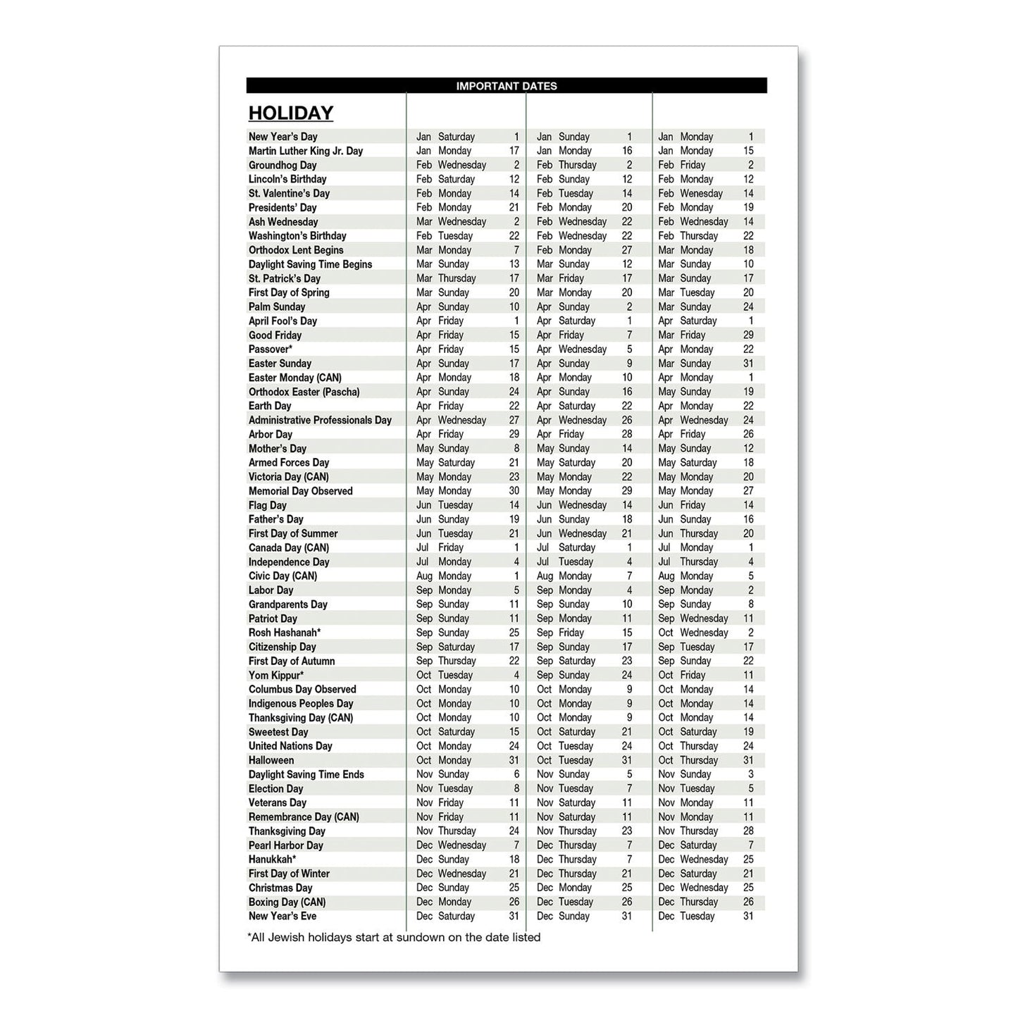 House of Doolittle Recycled Weekly Appointment Book, 8 x 5, Black Cover, 12-Month (Jan to Dec): 2023