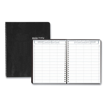 House of Doolittle Eight-Person Group Practice Daily Appointment Book, 11 x 8.5, Black Cover, 12-Month (Jan to Dec): 2023