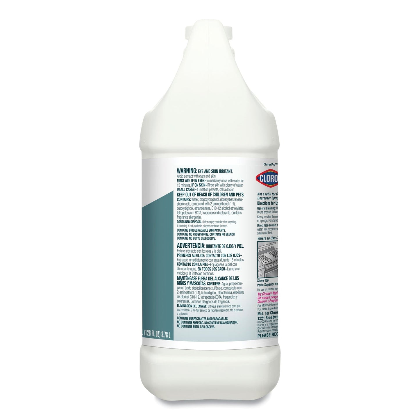 Clorox Professional Multi-Purpose Cleaner and Degreaser Concentrate, 1 gal