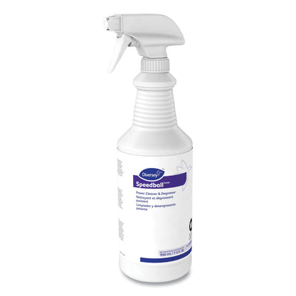 Diversey Speedball Heavy-Duty Cleaner, Citrus, Liquid, 1qt. Spray Bottle, 12/CT