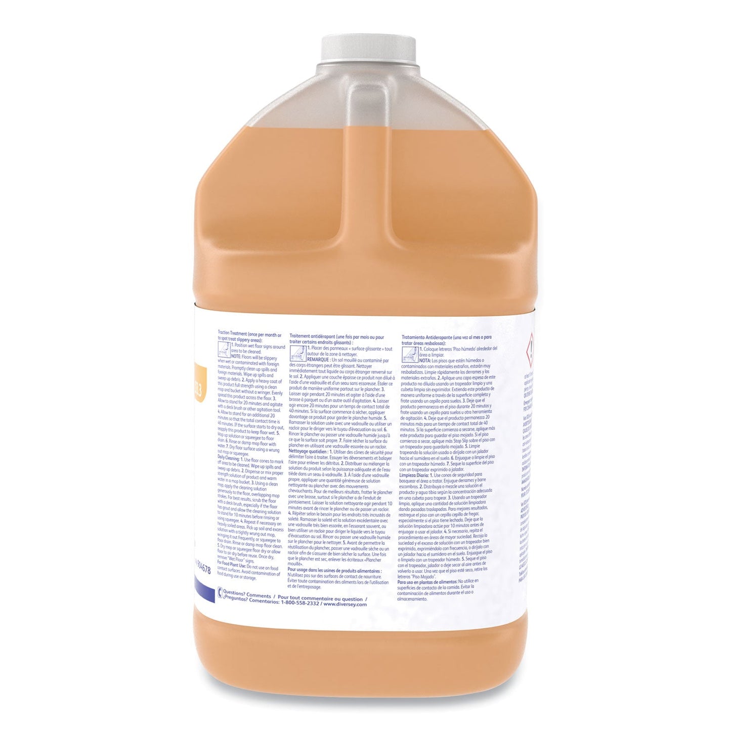 Diversey Suma Stop Slip Traction Treatment, Unscented, 1 gal Bottle, 4/Carton