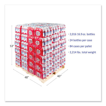 Crystal Geyser Alpine Spring Water, 16.9 oz Bottle, 24/Case, 84 Cases/Pallet