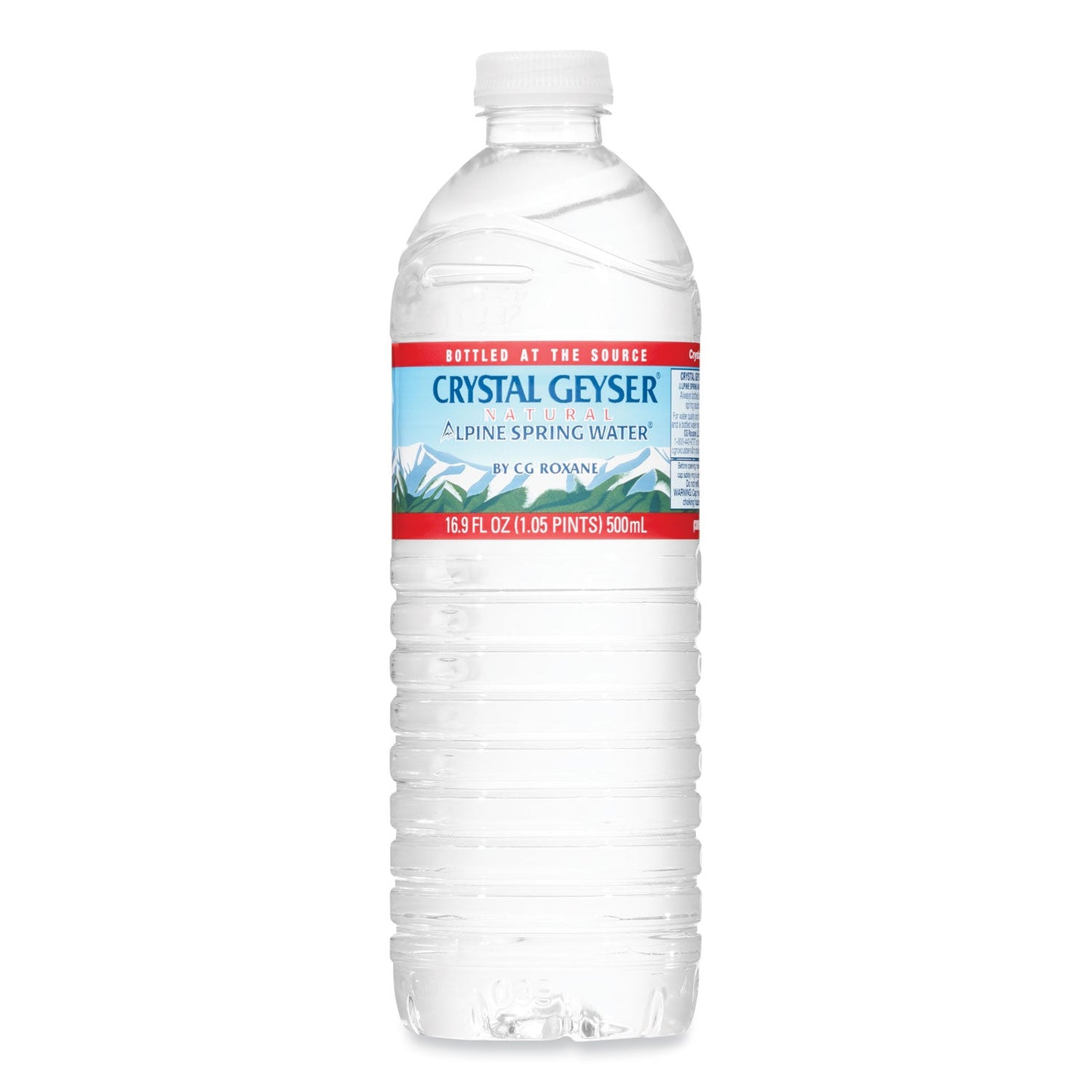 Crystal Geyser Alpine Spring Water, 16.9 oz Bottle, 24/Case, 84 Cases/Pallet