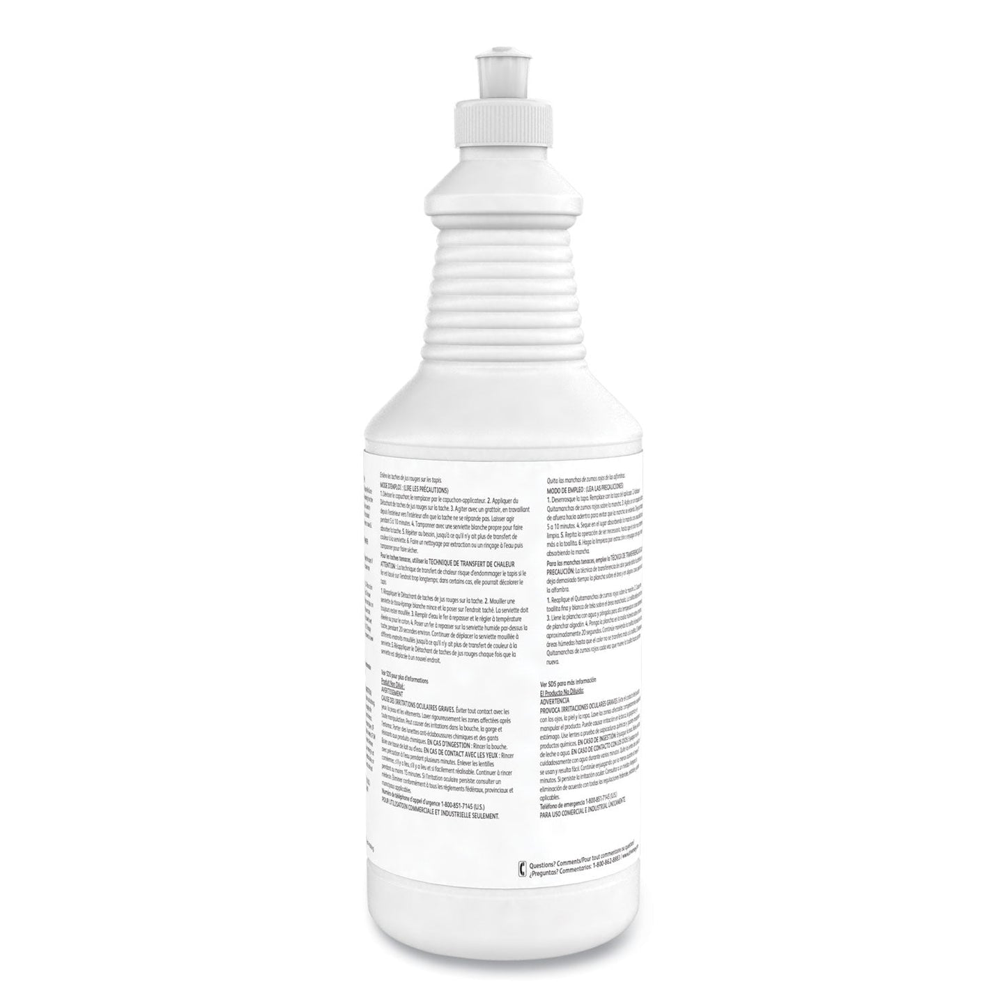 Diversey Red Juice Stain Remover, 32 oz Bottle, 6 Bottles/Carton