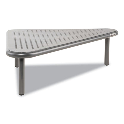 Allsop Metal Art Corner Stand, 20" x 11.5" x 5", Pewter, Supports 40 lbs