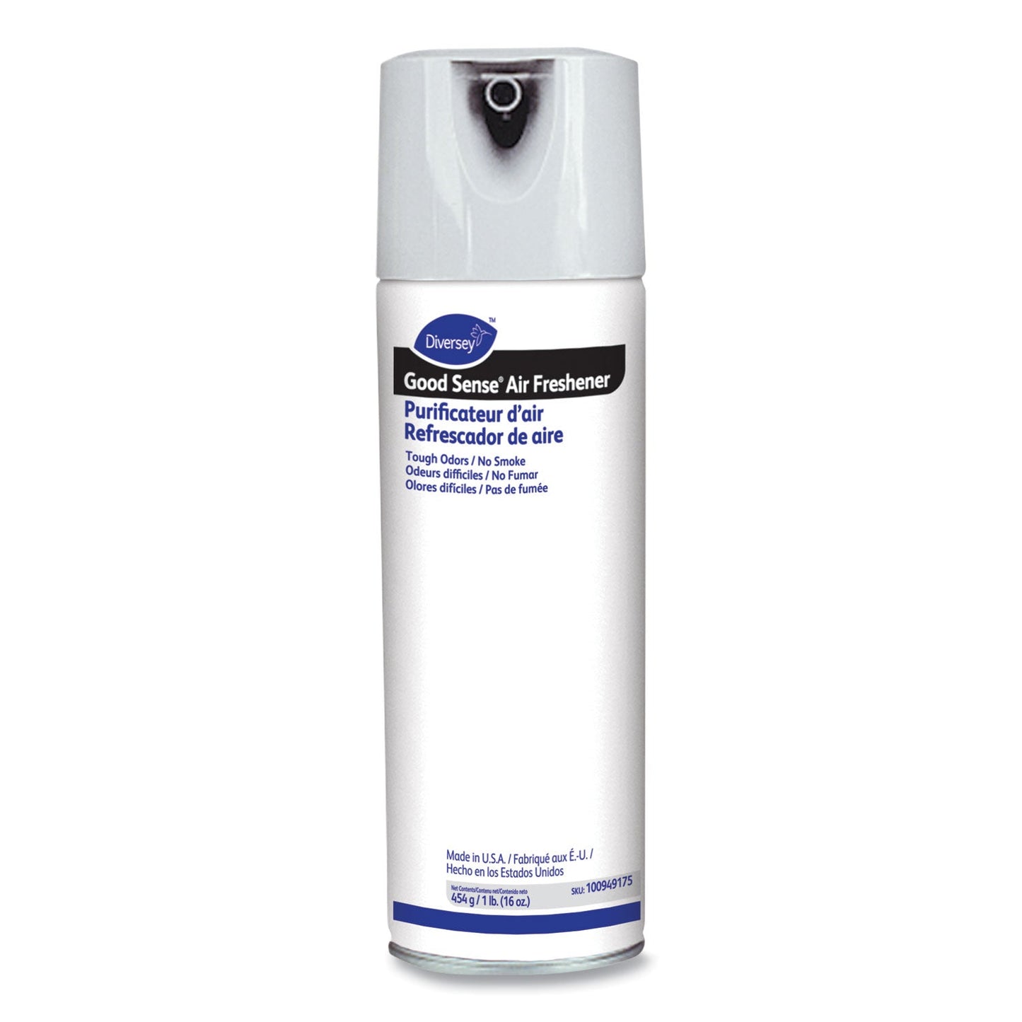 Diversey Good Sense Air Freshener Tough Odor No Smoke, Floral, 12.5 oz Aerosol Spray, 6/Carton
