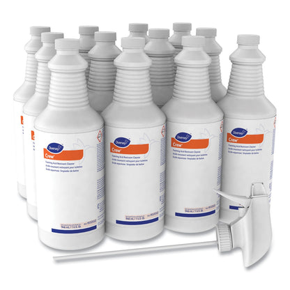 Diversey Foaming Acid Restroom Cleaner, Fresh Scent, 32 oz Spray Bottle, 12/Carton