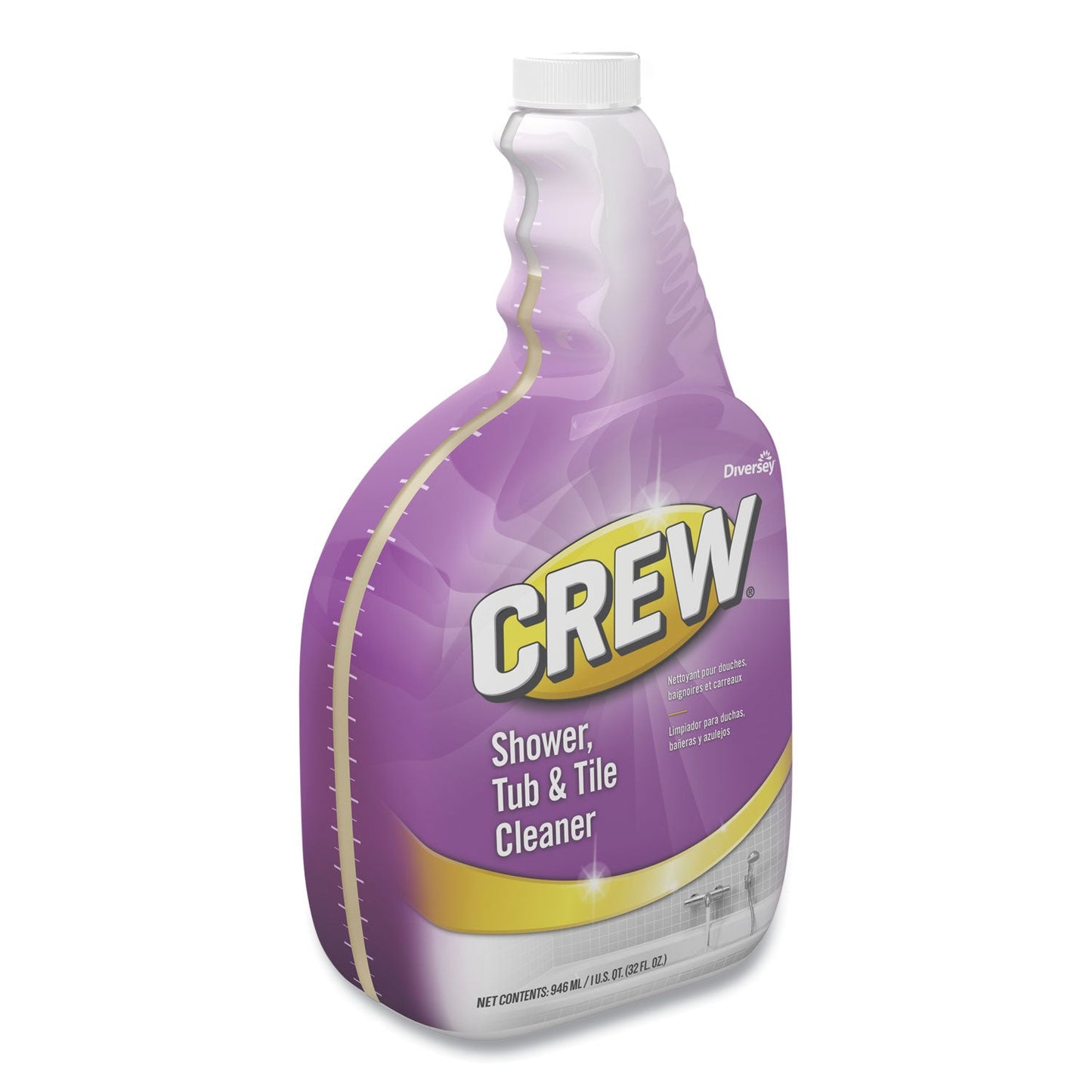 Diversey Crew Shower, Tub and Tile Cleaner, Liquid, 32 oz