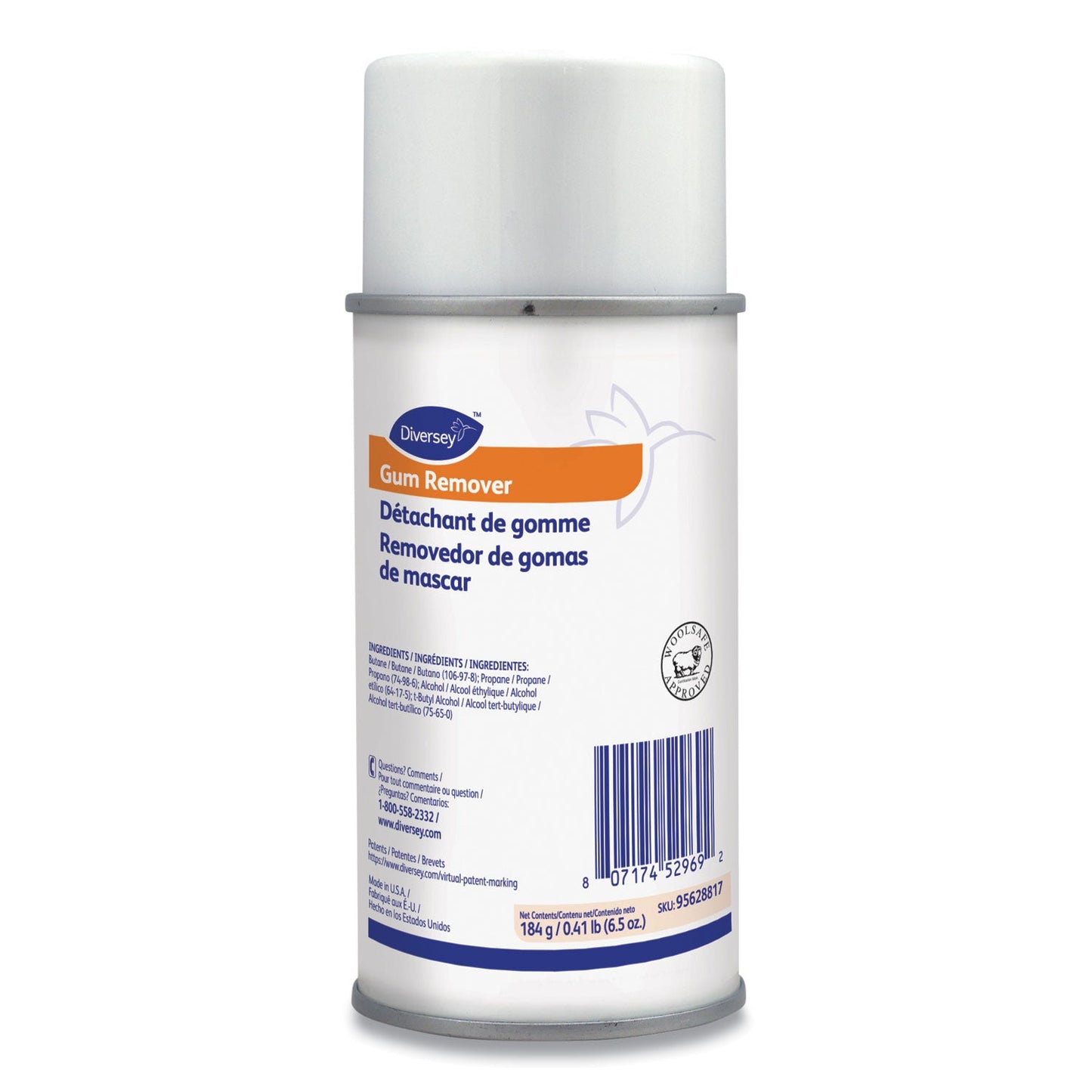 Diversey Gum Remover, 6.5 oz Aerosol Spray Can