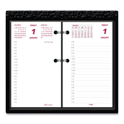 Brownline Daily Calendar Pad Refill, 6 x 3.5, White/Burgundy/Gray Sheets, 2023