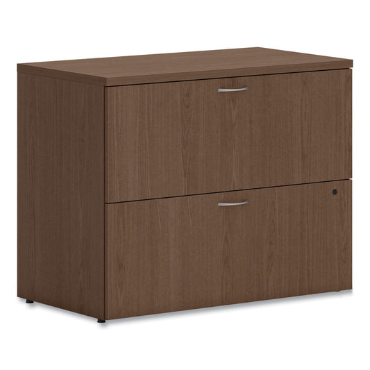HON Mod Lateral File, 2 Legal/Letter-Size File Drawers, Sepia Walnut, 36" x 20" x 29"