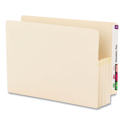 Smead Manila End Tab File Pockets, 3.5" Expansion, Legal Size, Manila, 25/Box