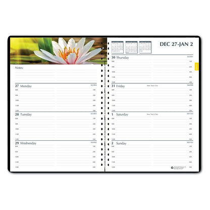 House of Doolittle Earthscapes Recycled Weekly/Monthly Planner, Gardens of the World Photography, 10 x 7, Black Cover, 12-Month (Jan-Dec): 2023