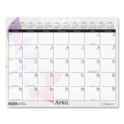 House of Doolittle Recycled Wild Flower Wall Calendar, Wild Flowers Artwork, 15 x 12, White/Multicolor Sheets, 12-Month (Jan to Dec): 2023