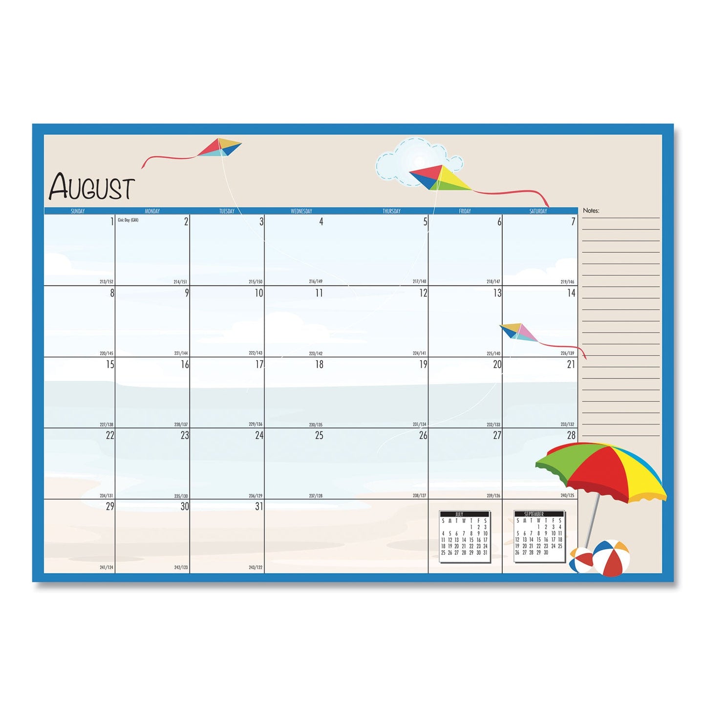 House of Doolittle Seasonal Monthly Planner, Seasonal Artwork, 10 x 7, Light Blue Cover, 12-Month (July to June): 2022 to 2023