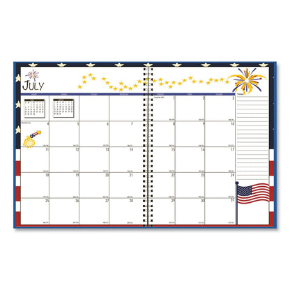 House of Doolittle Seasonal Monthly Planner, Seasonal Artwork, 10 x 7, Light Blue Cover, 12-Month (July to June): 2022 to 2023