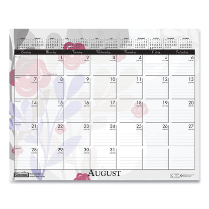 House of Doolittle Recycled Wild Flower Wall Calendar, Wild Flowers Artwork, 15 x 12, White/Multicolor Sheets, 12-Month (Jan to Dec): 2023