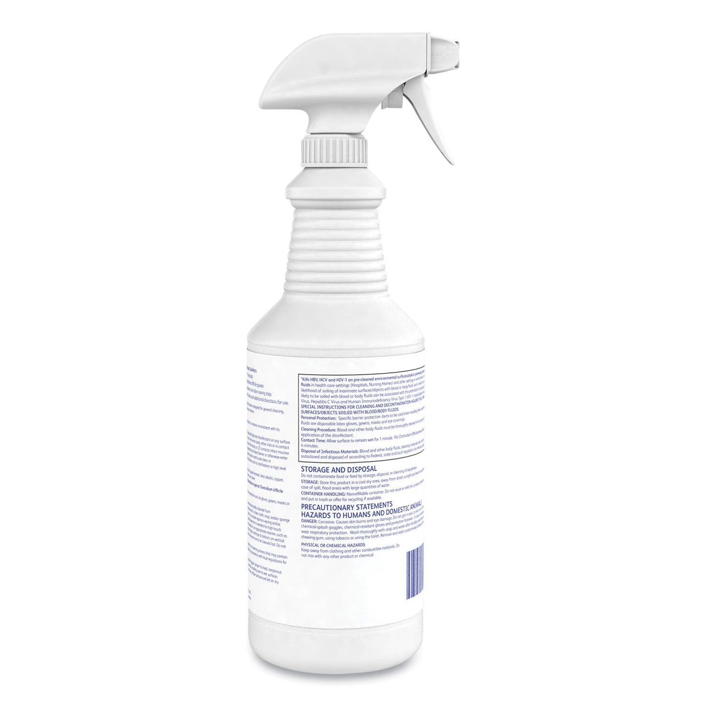 Diversey Avert Sporicidal Disinfectant Cleaner, 32 oz Spray Bottle, 12/Carton