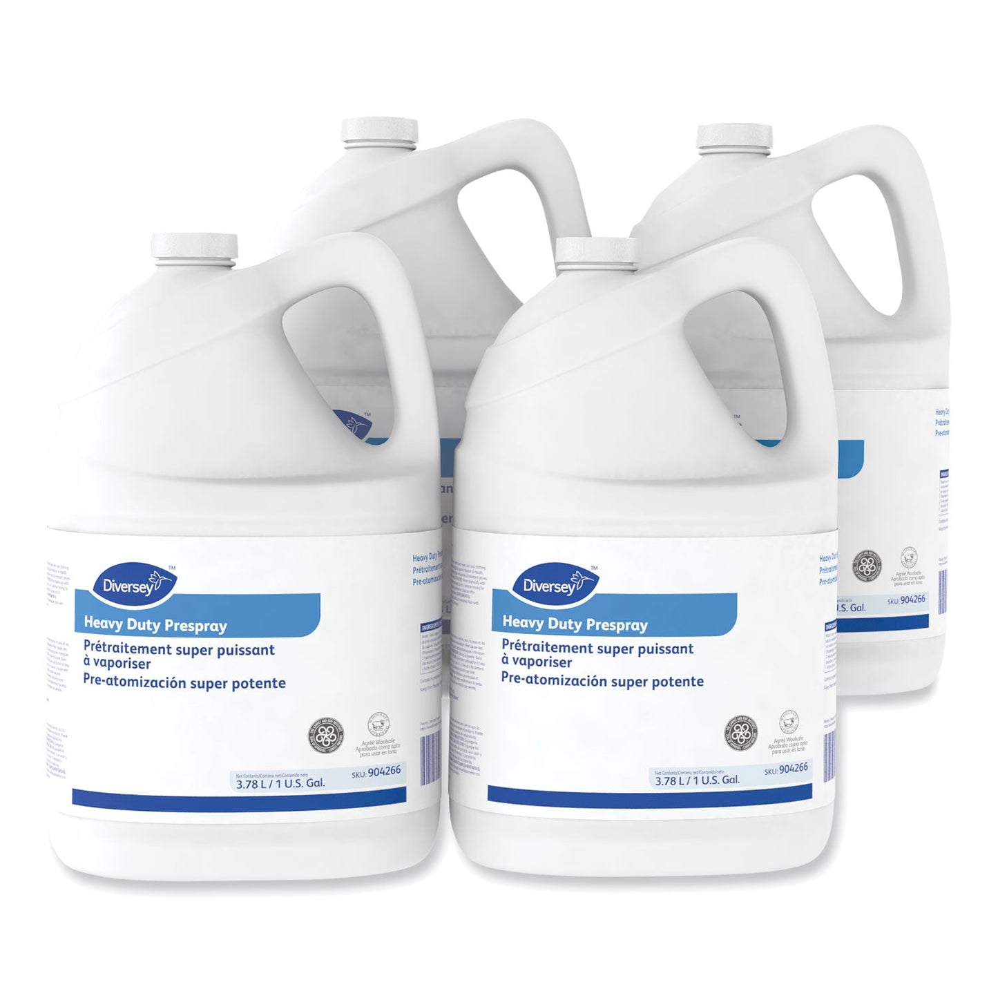 Diversey Carpet Cleanser Heavy-Duty Prespray, Fruity Scent, 1 gal Bottle, 4/Carton