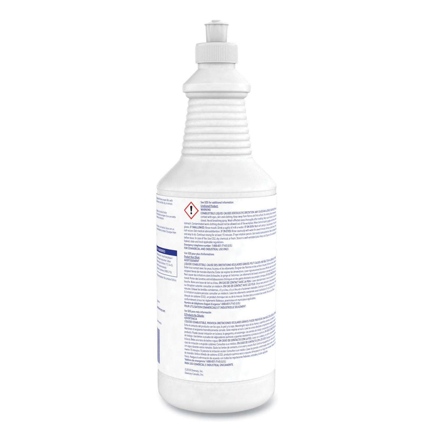 Diversey Citrus Express Gel Spotter, Citrus Scent, 32 oz Squeeze Bottle, 6/Carton