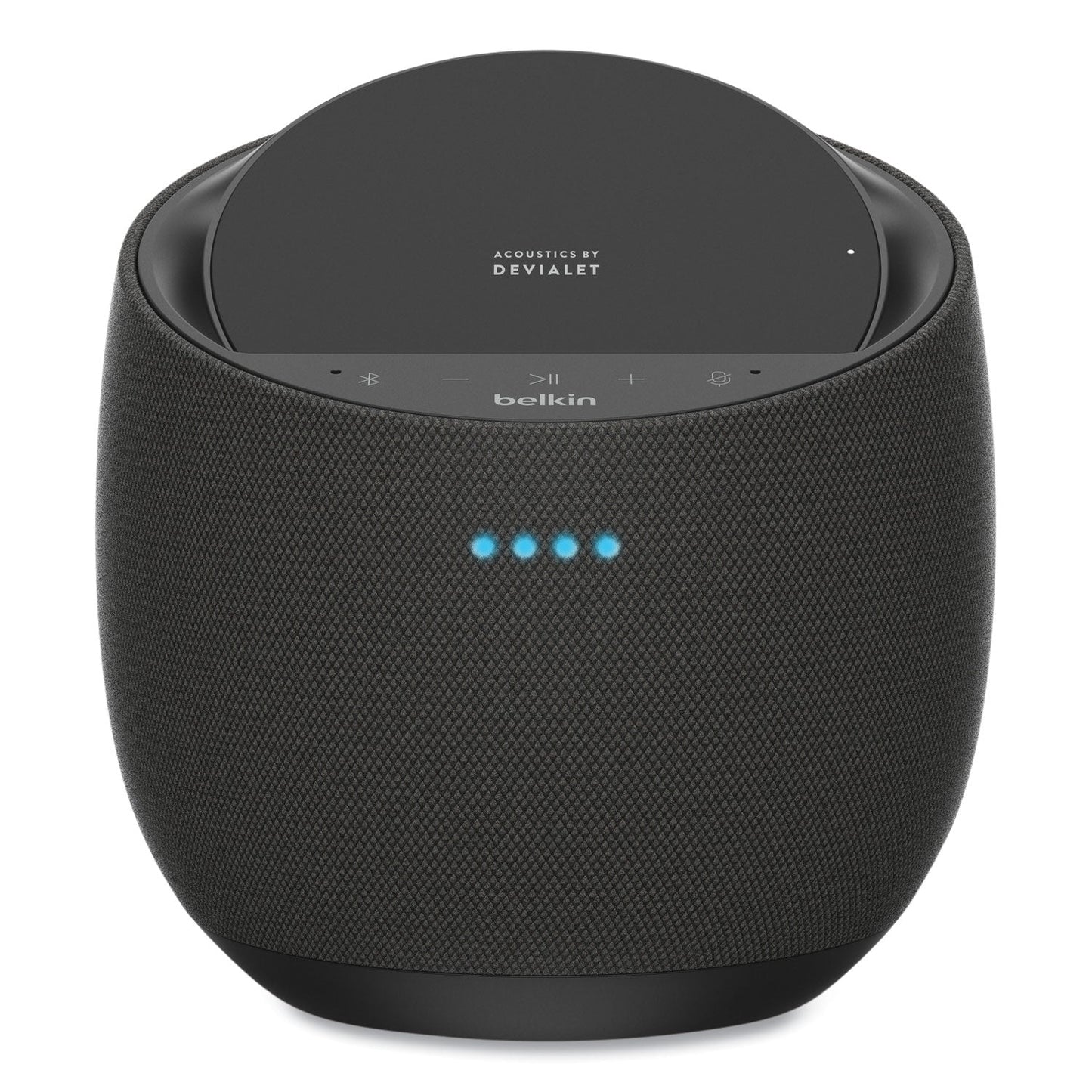 Belkin SoundForm Elite Hi-Fi Smart Speaker Plus Wireless Charger, Black