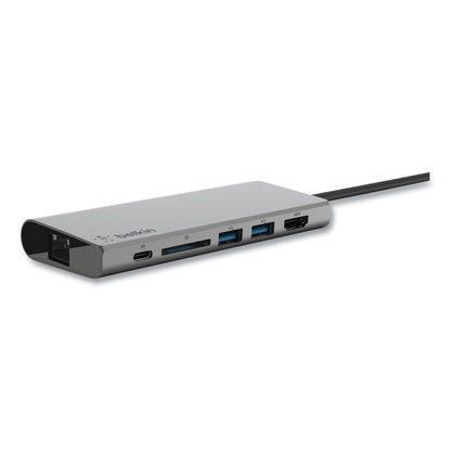 Belkin USB-C Multimedia Hub, 6 Ports, Space Gray