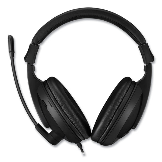 Adesso Xtream H5U Stereo Multimedia Headset with Mic, Binaural Over the Head, Black