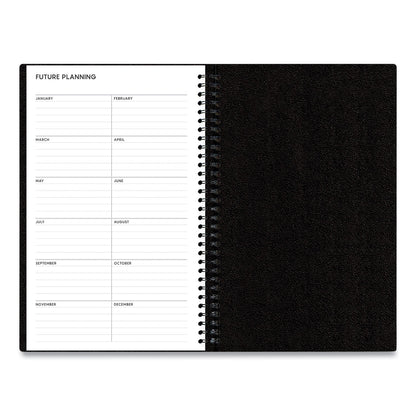 Blue Sky Aligned Daily Appointment Planner, 8 x 5, Black Cover, 12-Month (Jan to Dec): 2023