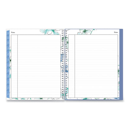 Blue Sky Lindley Weekly/Monthly Planner, Lindley Floral Artwork, 11 x 8.5, White/Blue/Green Cover, 12-Month (Jan to Dec): 2023