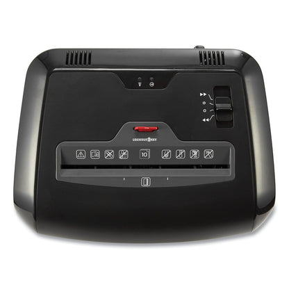 Universal 48110 Cross-Cut Shredder with Lockout Key, 10 Manual Sheet Capacity