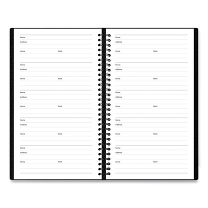 Blue Sky Aligned Weekly Contacts Planner, 6 x 3.5, Black Cover, 12-Month (Jan to Dec): 2023