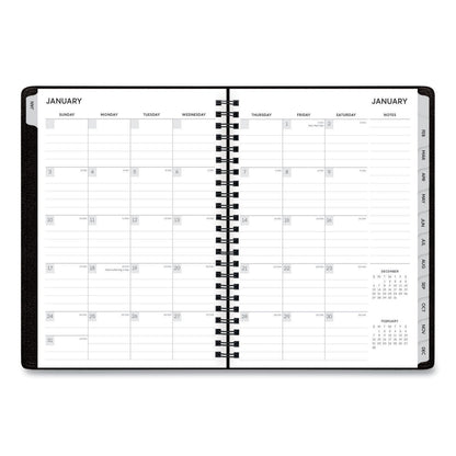 Blue Sky Aligned Monthly Planner with Contacts Page and Extra Notes Pages, 8.63 x 5.88, Black Cover, 12-Month (Jan to Dec): 2023