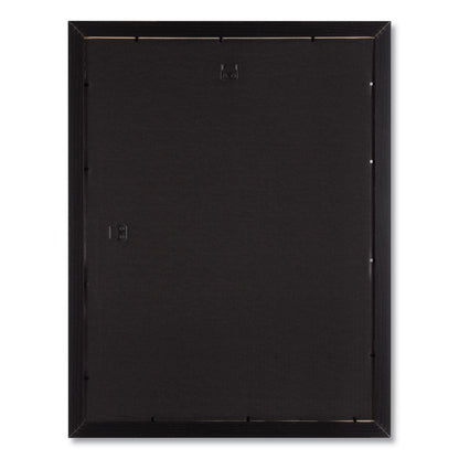 DAX Black Solid Wood Poster Frames with Plastic Window, Wide Profile, 18 x 24
