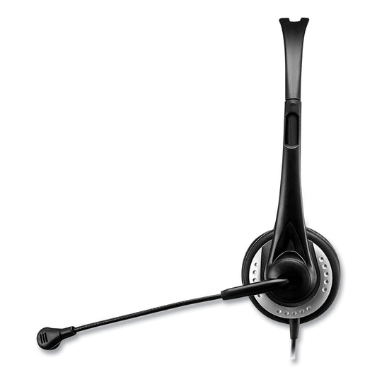 Adesso Xtream P2 USB Wired Multimedia Headset with Microphone, Binaural Over the Head, Black