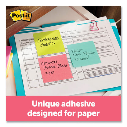 Post-it Original Pop-up Refill Cabinet Pack, 3" x 3", Poptimistic Collection Colors, 100 Sheets/Pad, 18 Pads/Pack