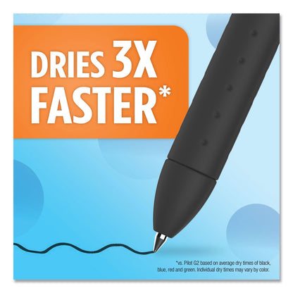 Paper Mate InkJoy Gel Pen, Retractable, Medium 0.7 mm, Black Ink, Black Barrel, Dozen