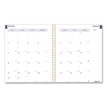 Blueline Monthly 14-Month Planner, Spring Floral Watercolor Artwork, 11 x 8.5, Multicolor Cover, 14-Month (Dec to Jan): 2022 to 2024